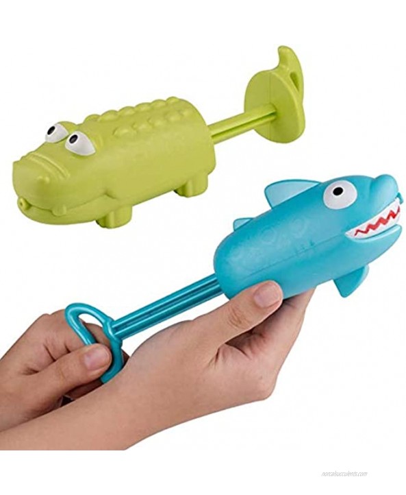 Outdoor Water Gun for Toddlers 3 Pack Cute Animal Water Squirters for Kids and Adults Include Pig Crocodile and Shark Perfect Summer Fun Outdoor Swimming Pool Games Toys