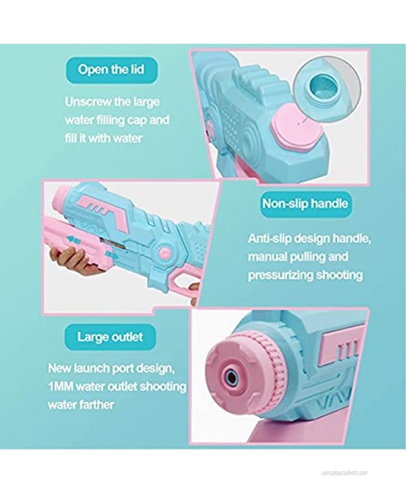 PK-B Water Gun for Girls Exclusive for The Little Princess Water Gun for Kids Summer Gifts for Girls Outdoor Toys Water Spray Toys Super Long Range Water Blaster
