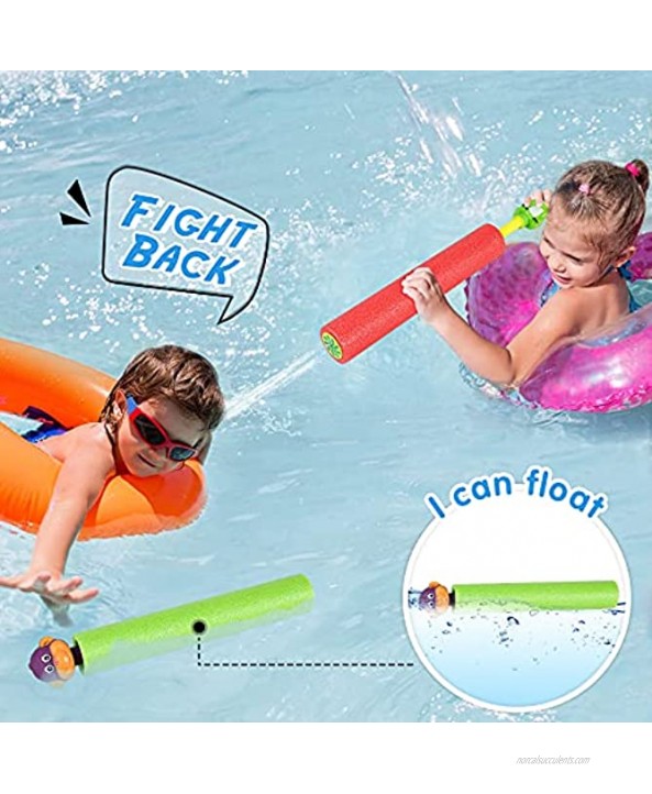SEPHIX 4-Pack Water Blaster Gun Set for Kids Summer Swimming Pool Beach Sand Outdoor Water Fighting Play Toys