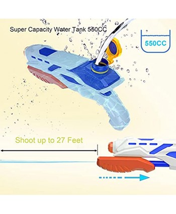 Super Soaker Water Guns 3 Pack,Water Guns for Kids 550CC Super Water Blaster Soaker Squirt Guns Long Range Summer Swimming Pool Beach Party Favors Water Outdoor Toy for Kids Boy Girl ABC Pack of 3