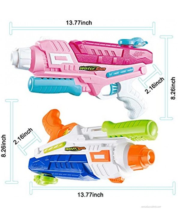 SWIND Water Guns for Kids 2PCS Squirt Guns 600CC High Capacity Summer Swimming Pool Beach Sand Water Fighting Toys Super Soaker Water Blasters for Boys Girls Adults