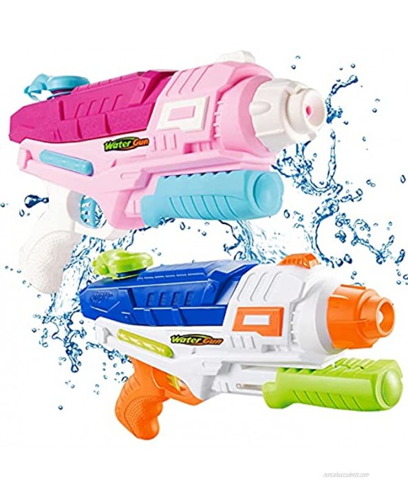 SWIND Water Guns for Kids 2PCS Squirt Guns 600CC High Capacity Summer Swimming Pool Beach Sand Water Fighting Toys Super Soaker Water Blasters for Boys Girls Adults