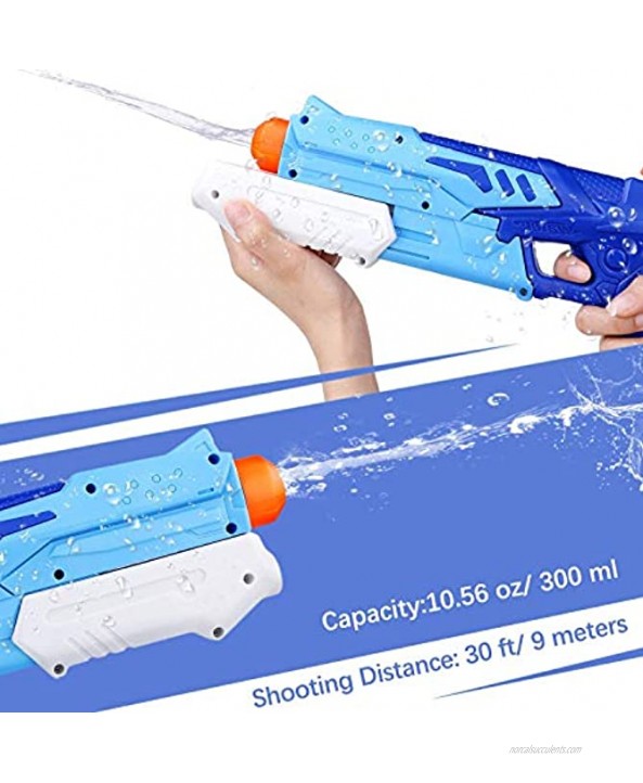Ucradle Water Guns for Kids 3 Pack 30ft Long Range Squirt Gun High Pressure Super Water Soaker Shooter 300CC Squirt Pistol for Beach Sand Outdoor Water Fighting Play