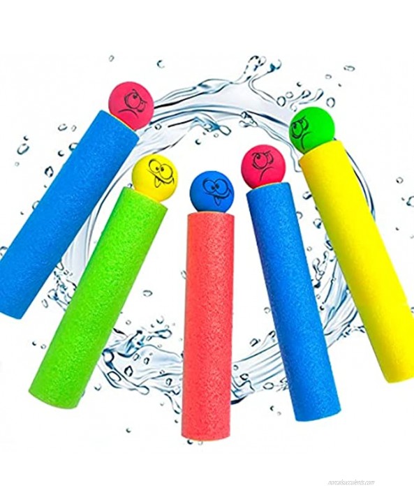 Water Blaster,SupAI 5 PCS Foam Squirt Guns for Kids,Water Guns for Kids Long Shot Blaster Water Cannon Up to 30 Ft,Swimming Pool Party Outdoor Beach Water Fighting Toys for Kids Boys Girls Adults