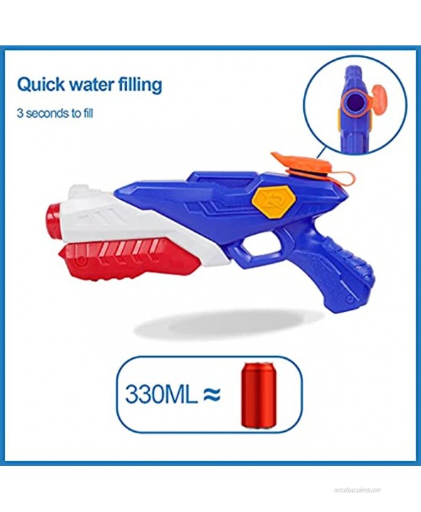 Water Gun for Kids 2pieces of Super Spray Gun Shock Wave 10 Meters Large Capacity and Quick Water Filling Outdoor Toys Beach Swimming Pool Battle Toys Summer Gifts for BoysAB-T2