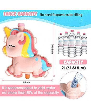 Water Gun Pool Toy Squirt Gun for Kids Backpack Water Gun with 2L High Capacity Tank Adjustable Straps Toys for 3 4 5 6 7 8 Years Old Boys Girls Summer Gift for Kids Ages 4-8 Outdoor Games Toys