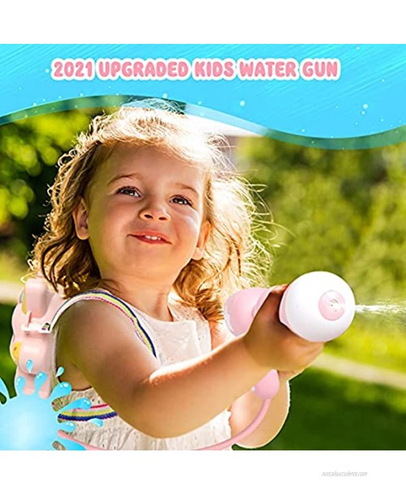 Water Gun Pool Toy Squirt Gun for Kids Backpack Water Gun with 2L High Capacity Tank Adjustable Straps Toys for 3 4 5 6 7 8 Years Old Boys Girls Summer Gift for Kids Ages 4-8 Outdoor Games Toys