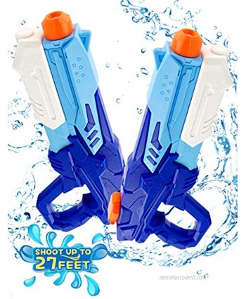Water Guns for Kids 2 Pack Squirt Guns Super Water Soaker Blasters Long Range 600CC Water Gun  Beach Swimming Pool Water Party Fighting Play Toys for Boys and Girls Adults