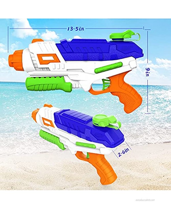 Water Guns for Kids Toddlers Adults HOMETALL Squirt Guns for Kids 2 Pack Super Soaker with Rapid-Fill Water Bunch O Balloons High Power Water Gun Long Range of 35ft Pool Guns Boys Toys Set