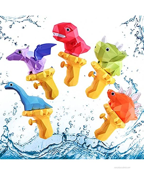 Water Guns for Kids Zodight Dinosaur Long Range Shooting Water Pistols Super Water Blaster Soaker Squirt Gun Summer Swimming Pool Party Outdoor Beach Toy for Boys Girls and Adults 5 Pack