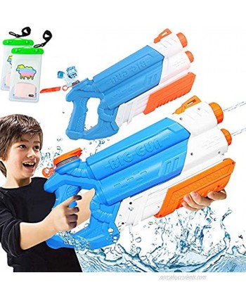 Water Guns Water Blaster Squirt Guns Soaker for Kids Adult,2 Pack 2000CC Large Capacityfor Summer Water Fighting Toy Outdoor Pool Beach Yard Adults Swimming Party Water Shooter Fighting Games