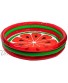 3-Ring Pool Watermelon Style | Kids Outdoor Inflatable Games | Blow Up Pool for Adults Toddlers & Babies | Summer Indoor & Outdoor Play Set | Swimming Toys for Kids | Portable Party Float