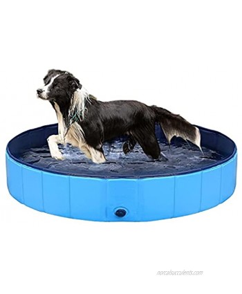 Foldable Dog Pet Bath Pool PVC Bathing Tub Collapsible Dog Pet Pool Outdoor Dog Swimming Pool with Protective Lining Bathing Tub Kiddie Pool for Dogs Cats and Kids