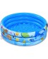 iBaseToy Inflatable Kiddie Pool 3 Rings Round Inflatable Swimming Pool for Kids Toddlers Adults Summer Wading Pool Party Games Play Water Baby Padding Pool for Indoor Outdoor Garden Yard Ages 3+