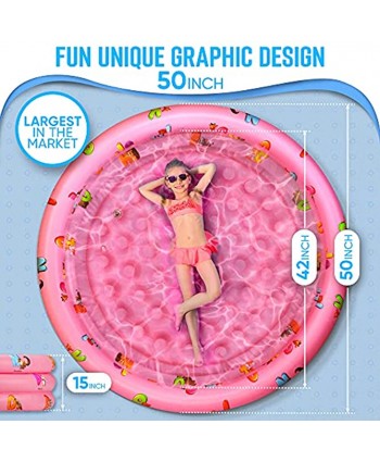 Inflatable Kiddie Pool for Kids Kids Pools for Backyard Swimming Pool for Kids and Toddlers 3 Ring Pools for Inside and Outside Durable Material with Soft Buble Botton Pink