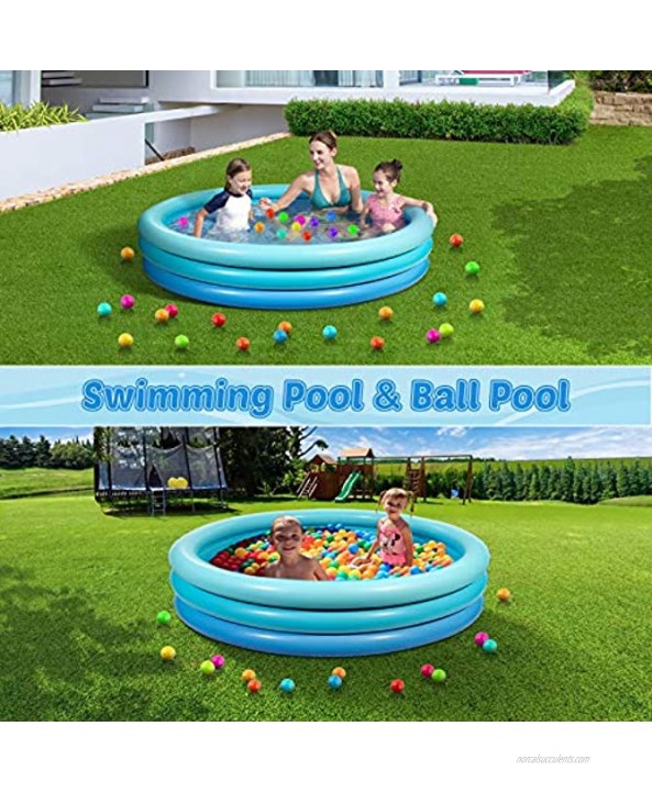 Inflatable Swimming Pool 59 x 15 Kiddie Pool Blowup Pools for Kids Adults Family Backyard Pool Inflatable Water Pool for Indoor&Outdoor