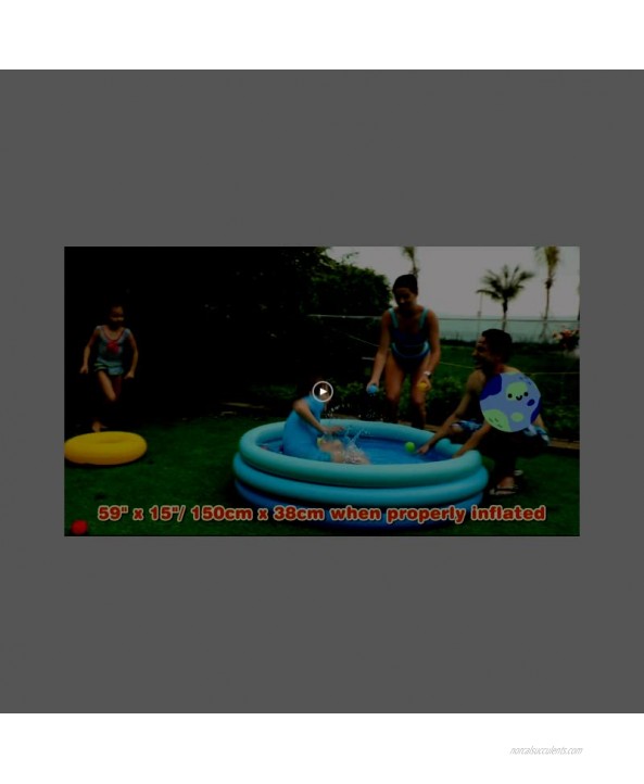 Inflatable Swimming Pool 59 x 15 Kiddie Pool Blowup Pools for Kids Adults Family Backyard Pool Inflatable Water Pool for Indoor&Outdoor