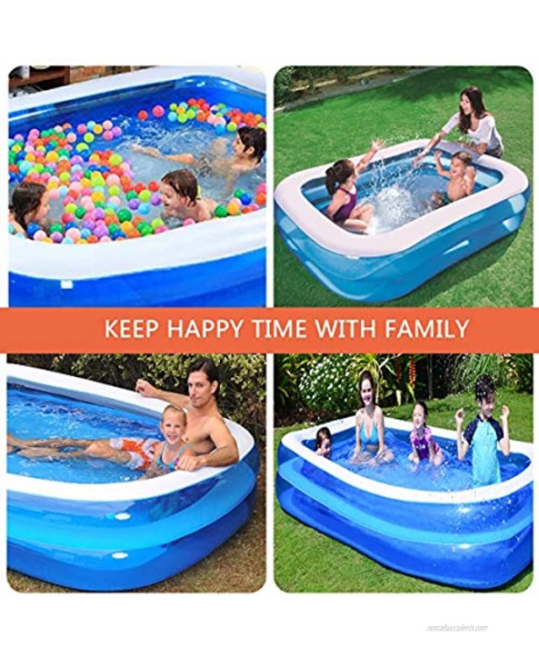 Inflatable Swimming Pool Inflatable Pool Blow up Pool Family Lounge Pool Kiddie Pool Swim Center for Kids Adults Garden Backyard Outdoor Summer Water Party 79 X 57 X 20