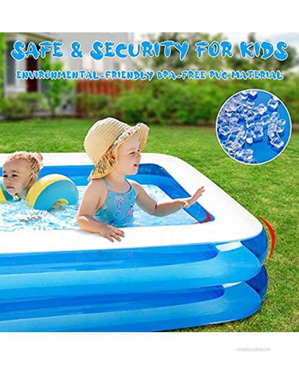 Inflatable Swimming Pool Thickened Abrasion Resistant Full-Sized Swimming Pool for Garden Backyard Outdoor