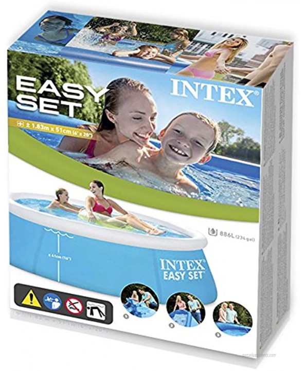Intex 6ft x 20in Easy Set Swimming Pool #28101