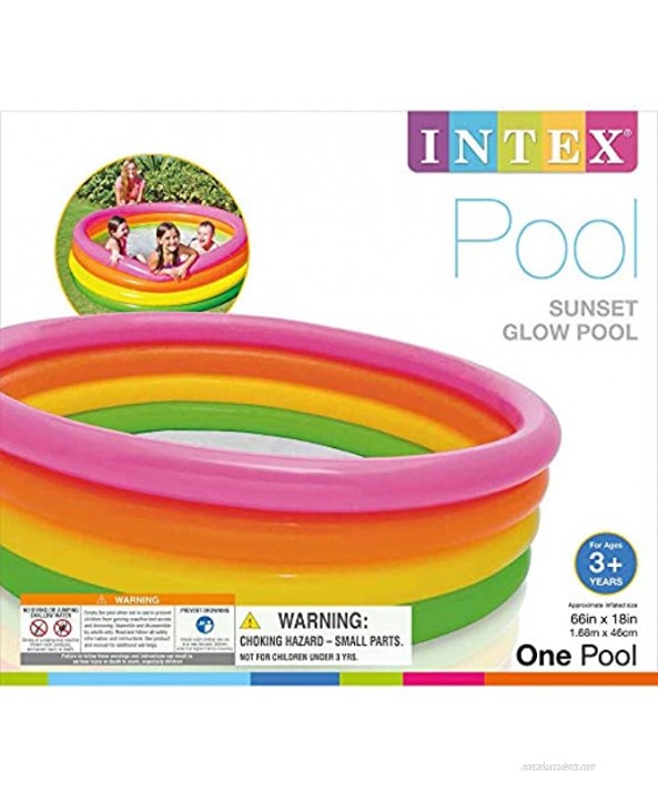 Intex Sunset Glow Inflatable Pool 66in x 18in