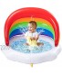 Sloosh Inflatable Sprinkler Baby Pool with Canopy Rainbow Kiddie Pool Wading Pool for Learning,Infant Water Pool Toys,Outdoor Swimming Pool for Kids