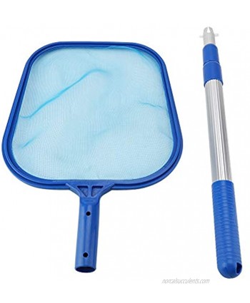 Ueohitsct Swimming Pool Leaf Skimmer Mesh Net with Telescopic Pole Pond Tub Cleaning Tool  340cm