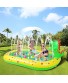 YASITY Sprinkler Pool for Kids 3 in 1 Dinosaur Inflatable Sprinkler Swimming Pool for Toddler Indoor & Outdoor Large Size Sprinkler Splash Pad Summer Water Toys for Backyard Party Garden Beach
