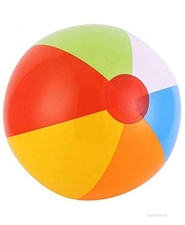 12 Inch Rainbow Inflatable Beach Balls for Kids Summer Beach Party Favors Pool Toys Pack of 12
