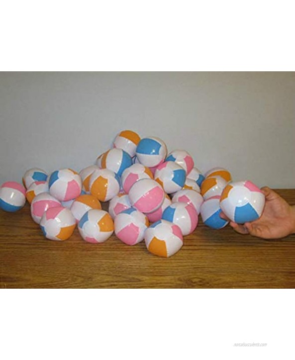 3 New Multi Colored Mini Beach Balls 5 Inflatable Pool Beachball Party Favors