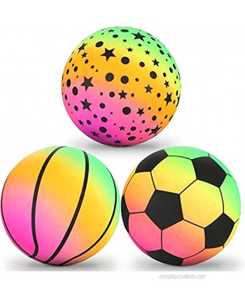 3 Pieces Inflatable Beach Ball 16 Inch Beach Balls for Summer Beach Swimming Pool Party Favor