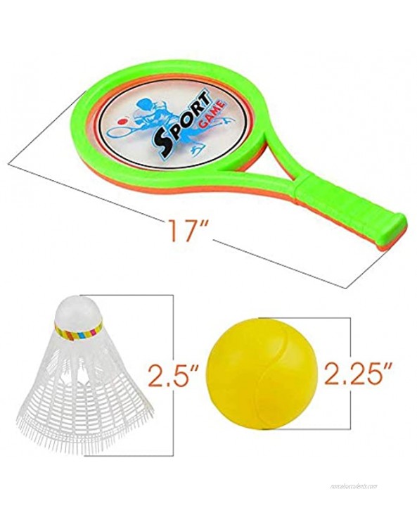 ArtCreativity Beach Paddle Ball Game Set Includes 2 Paddles Ball and Birdie Fun Beach Toys for Kids Indoor & Outdoor Summer Games for Boys and Girls Best Birthday Gift Idea