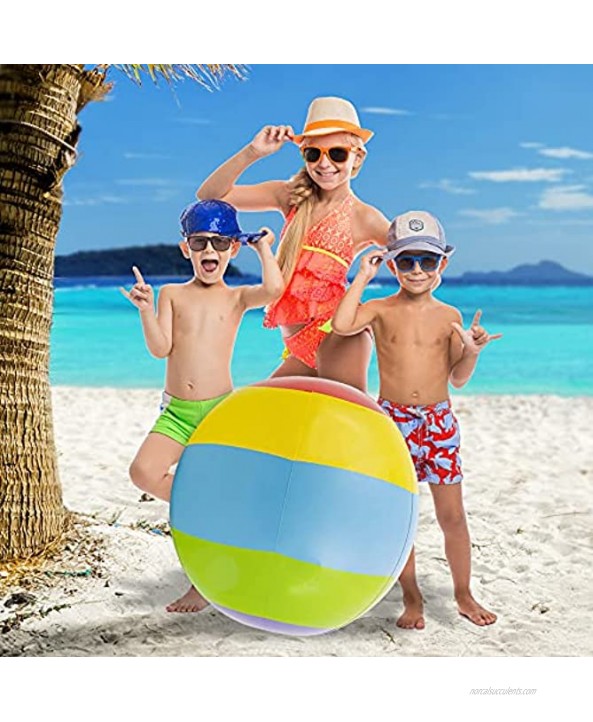 ArtCreativity Jumbo Beach Ball 1pc Large 30 Inch Beach Ball for Kids and Adults Swimming Pool Toy for Active Play Classic Pool Party Décor Outdoor Toy for Kids in Vibrant Colors