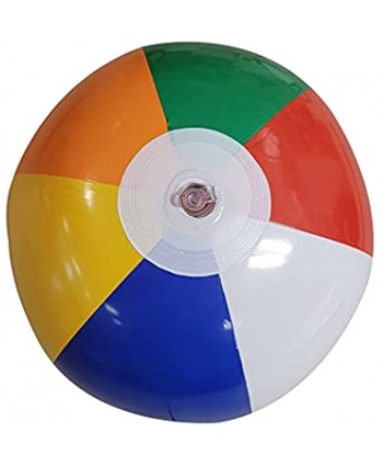 Colorful Rainbow Beach Balls 8" Soft and Light Perfect for Kids Swimming Playing Bouncing Bouncy Fun Inflate Inflatable Toy