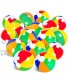 Coopay 24 Pack Inflatable Beach Balls Classic Rainbow Swimming Pool Ball Birthday Beach Party Decoration Summer Water Games Gifts 8 to 12 Inches from Inflated to Deflated
