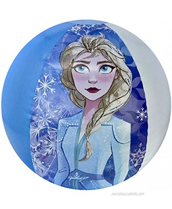 Disney Frozen 2 Themed Pool Party Swim Toys Inflatable Beach Ball 13.5 Inches for Summer Parties and Gift Water Fun for All Elsa Anna Olaf Fans