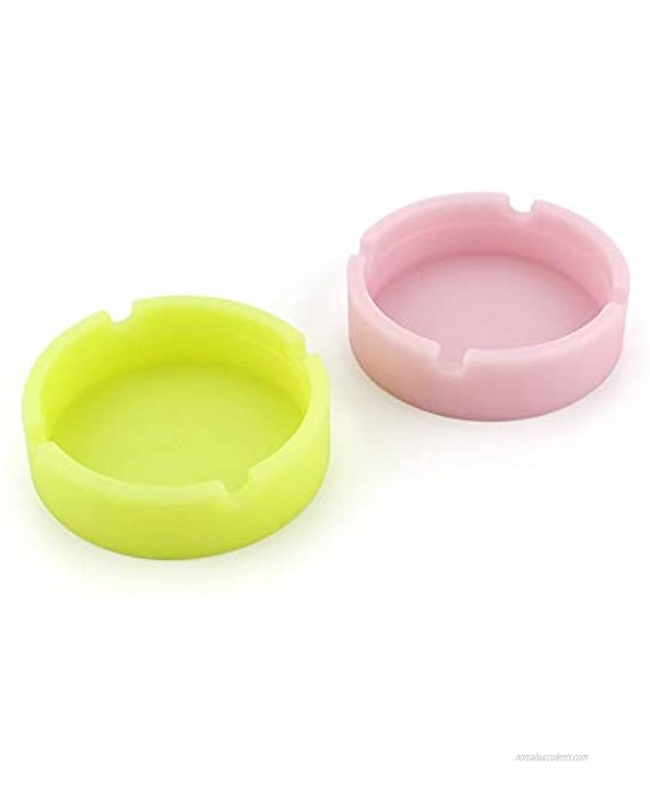 Euone Home Household Items on Clearance!!!Luminous Silicone Rubber High Temperature Heat Resistant Round Design Ashtray Cleaning Supplies for Kitchen