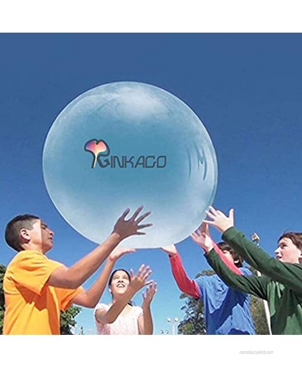 Ginkago Bubble Ball Toy for Adults Kids Giant Inflatable Water Ball Beach Garden Ball Soft Rubber Ball Outdoor Party Blue-XXXLarge