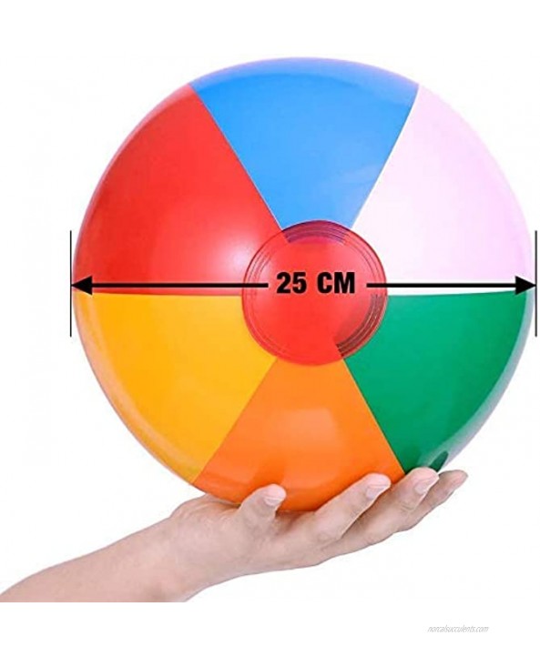 Inflatable Beach Balls 24 Pack 10 Rainbow Beach Balls Pool Party Balls Bulk Beach Balls Toys for Pool Party Favors Summer Water Toys for Kids.