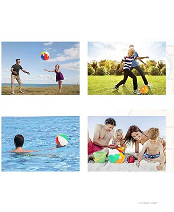 Inflatable Beach Balls 24 Pack 10 Rainbow Beach Balls Pool Party Balls Bulk Beach Balls Toys for Pool Party Favors Summer Water Toys for Kids.