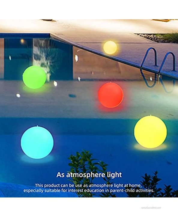 Jabroyee 16 inch LED Glow Beach Ball Glow in The Dark Volleyball with 16 Colors Changing LED Luminous Inflatable Ball Light Color Changing Pool Ball Light Pool Games for Adults&Family