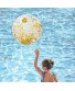 Sequin Beach Ball 16 Inch Inflatable Beach Ball Pool Toys Gold Glitter Clear Beach Balls Swimming Pool Toys Water Beach Beach Indoor Outdoor Birthday Party Decor Water Games Summer Party Favors Gold