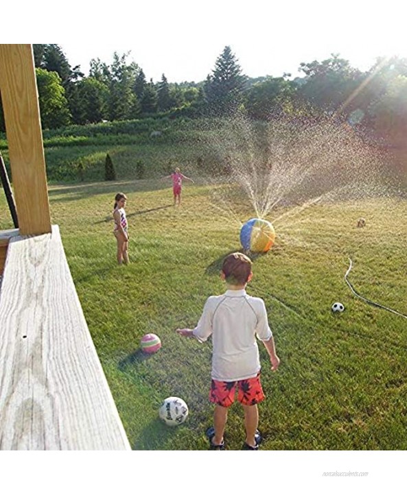 Splash and Spray Ball 30in-Diameter Inflatable Sprinkler Water Ball Outdoor Fun Toy for Hot Summer Swimming Party