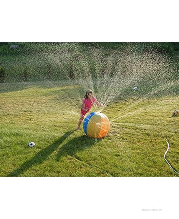 Splash and Spray Ball 30in-Diameter Inflatable Sprinkler Water Ball Outdoor Fun Toy for Hot Summer Swimming Party