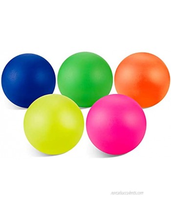 Sumind 5 Pieces Replacement Beach Balls Paddle Replacement Balls Extra Balls for Outdoor Activities Assorted Colors