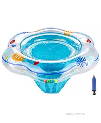 Baby Swimming Ring Floats Inflatable Kids Swimming Float Baby Toddler Floats with Safety Seat Double Airbag for Swim Training Aid Kids PVC Pool Floats for Toddlers of Age 6-36 Months