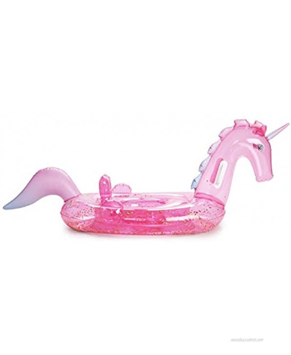 FUNBABY by FUNBOY Inflatable Luxury Glitter Unicorn Baby Float for Kids Perfect for a Summer Pool Party