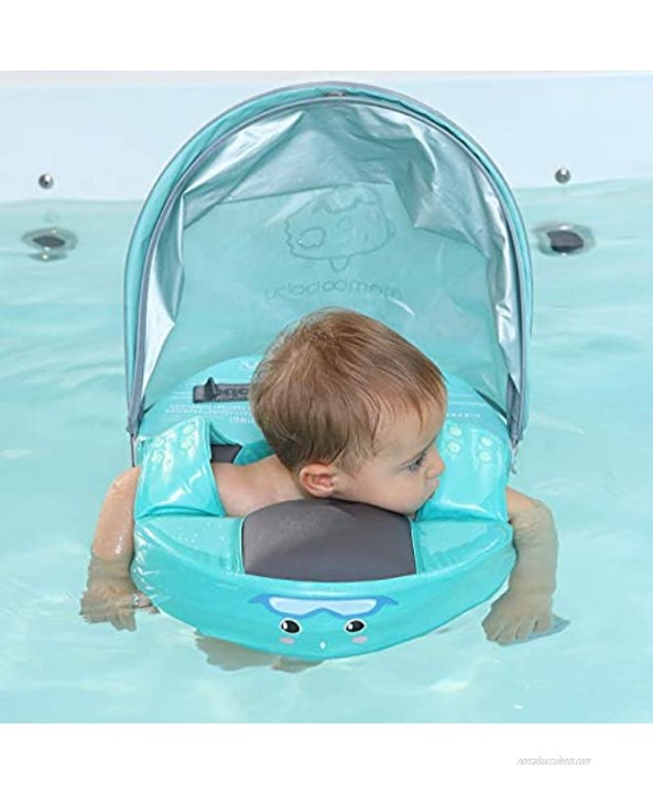 HECCEI Mambobaby Non-Inflatable Solid Baby Shoulder Float with Canopy