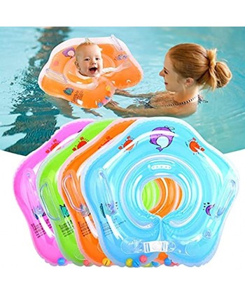 HGoods Summer Newborn Baby Kids Infant Swimming Protector Neck Float Ring Safety Life Buoy Life Saver Neck Collar Swiming Inflatable Tube for Beach Color : B