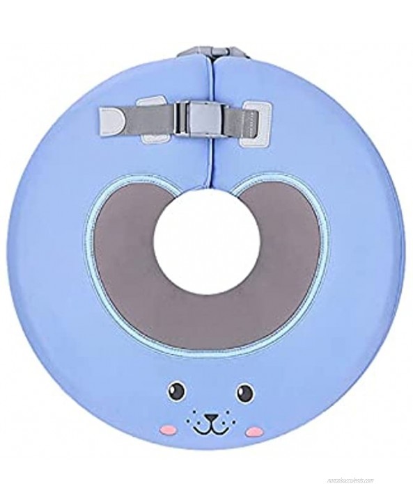 HGoods Summer Non-Inflatable Cute Infant Swim Trainer Baby Neck Swimming Ring Floating Swim Float Bathtub Beach Pool for Beach Color : Sky Blue